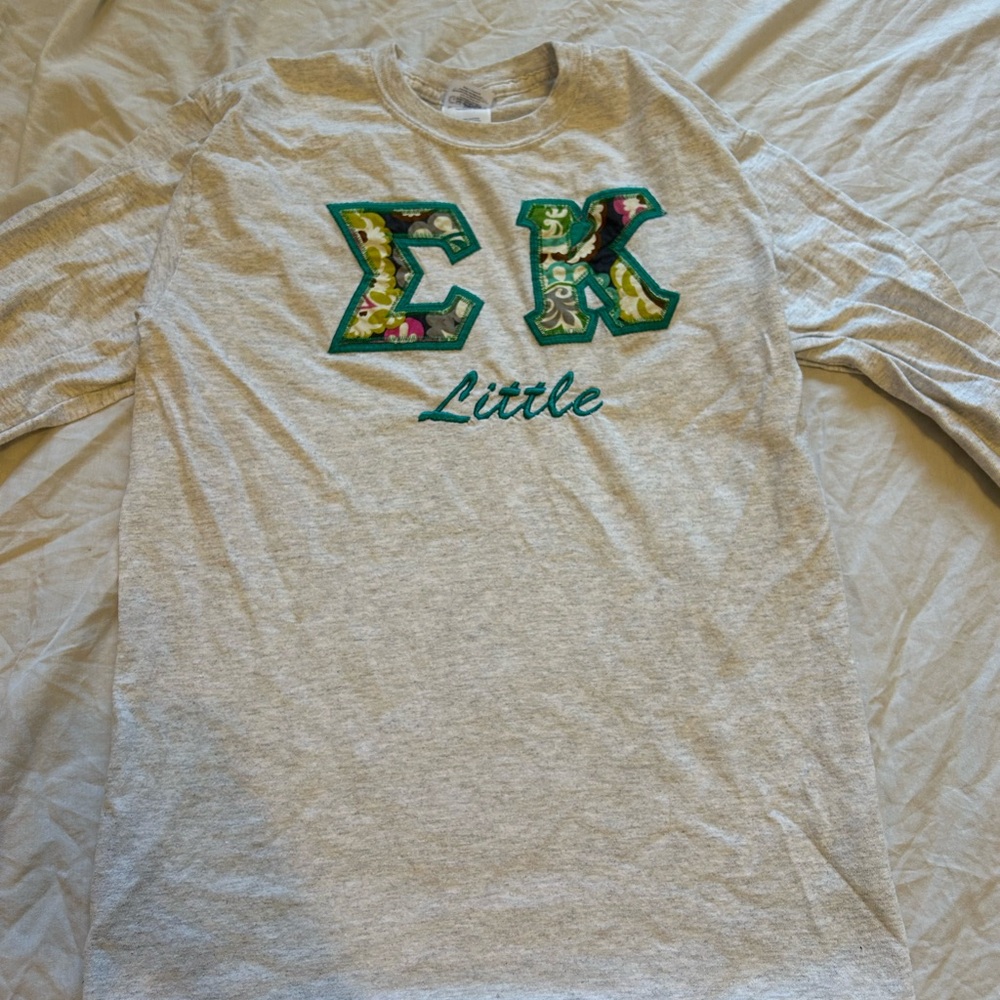 Sigma kappa little t shirt y2k embroidered